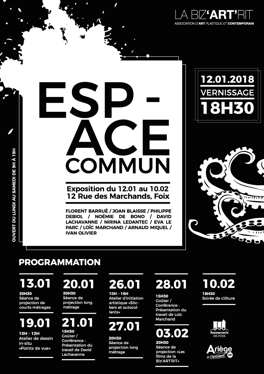 affiche et programme espace commun