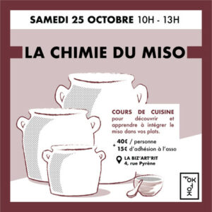 Affiche stage "La chimie du Miso"