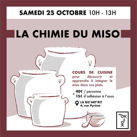 Affiche stage "La chimie du Miso"