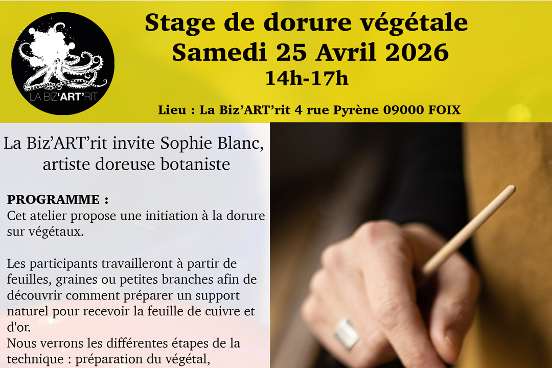 Stage Dorure Végétale