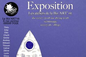 Affiche de l'exposition « Les Ateliers de la Biz'ART'Rit » 2026