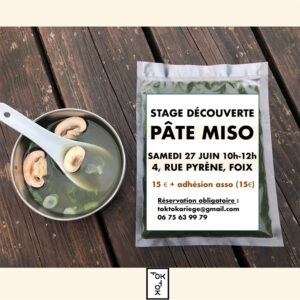 Stage découverte pâte Miso - TokTok